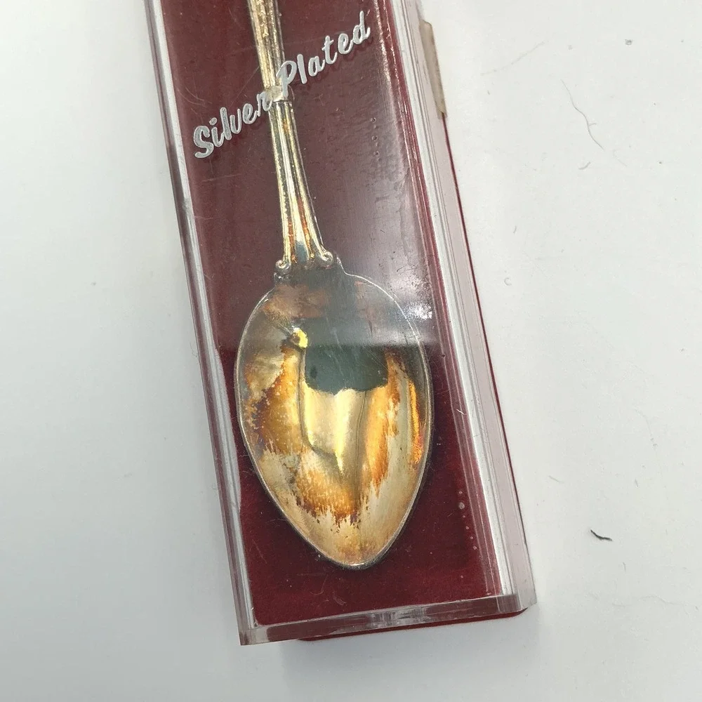 Vintage Universal Studios Winnie Woodpecker Silver Plated Souvenir Spoon Case